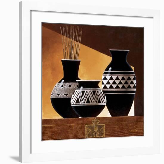 Patterns in Ebony II-Keith Mallett-Framed Giclee Print