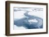 Patterns in Shore Fast Ice, Lancaster Sound, Nunavut, Canada, North America-Michael-Framed Photographic Print