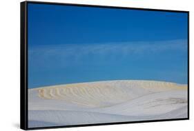 Patterns in Snow Covered Wheat Fields-Terry Eggers-Framed Stretched Canvas