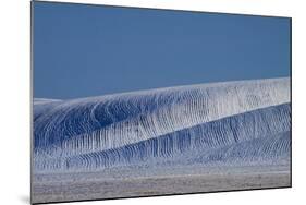 Patterns in Snow Covered Wheat Fields-Terry Eggers-Mounted Photographic Print