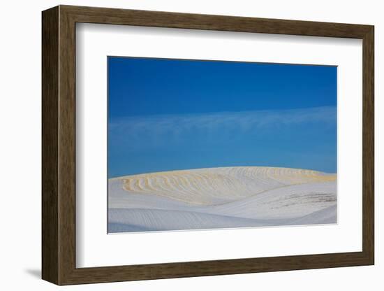 Patterns in Snow Covered Wheat Fields-Terry Eggers-Framed Photographic Print