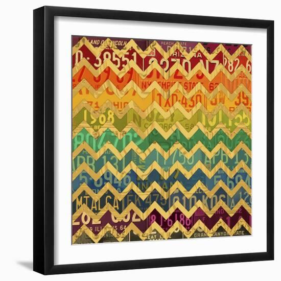 Patterns in the Road 1-Design Turnpike-Framed Giclee Print