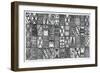 Patterns of the Amazon I BW-Kathrine Lovell-Framed Art Print