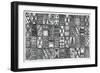 Patterns of the Amazon I BW-Kathrine Lovell-Framed Art Print