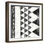 Patterns of the Savanna I No Gray BW-Moira Hershey-Framed Art Print