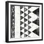 Patterns of the Savanna I No Gray BW-Moira Hershey-Framed Art Print