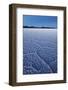 Patterns on Surface of Salar De Uyuni before Sunrise, Bolivia-James Brunker-Framed Photographic Print