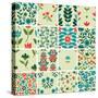 Patterns Set with Floral Ornament-elyomys-Stretched Canvas
