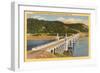 Patterson Bridge over Rogue River, Oregon-null-Framed Art Print