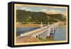 Patterson Bridge over Rogue River, Oregon-null-Framed Stretched Canvas