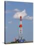 Patterson Uti Oil Drilling Rig Along Highway 200 West of Killdeer, North Dakota, USA-David R. Frazier-Stretched Canvas