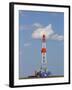 Patterson Uti Oil Drilling Rig Along Highway 200 West of Killdeer, North Dakota, USA-David R. Frazier-Framed Photographic Print