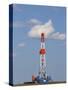 Patterson Uti Oil Drilling Rig Along Highway 200 West of Killdeer, North Dakota, USA-David R. Frazier-Stretched Canvas