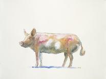 Brown & White Cow-Patti Mann-Art Print