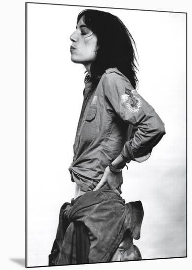 Patti Smith-Amsterdam 1976-null-Mounted Poster
