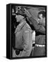 "Patton" by Franklin Schaffner with George C. Scott, 1970 (b/w photo)-null-Framed Stretched Canvas