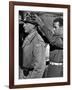 "Patton" by Franklin Schaffner with George C. Scott, 1970 (b/w photo)-null-Framed Photo