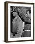 "Patton" by Franklin Schaffner with George C. Scott, 1970 (b/w photo)-null-Framed Photo