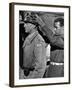 "Patton" by Franklin Schaffner with George C. Scott, 1970 (b/w photo)-null-Framed Photo