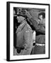 "Patton" by Franklin Schaffner with George C. Scott, 1970 (b/w photo)-null-Framed Photo