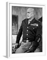 "Patton" by Franklin Schaffner with George C. Scott, 1970 (b/w photo)-null-Framed Photo