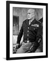 "Patton" by Franklin Schaffner with George C. Scott, 1970 (b/w photo)-null-Framed Photo