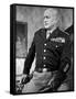 "Patton" by Franklin Schaffner with George C. Scott, 1970 (b/w photo)-null-Framed Stretched Canvas