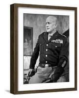 "Patton" by Franklin Schaffner with George C. Scott, 1970 (b/w photo)-null-Framed Photo