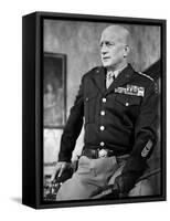 "Patton" by Franklin Schaffner with George C. Scott, 1970 (b/w photo)-null-Framed Stretched Canvas