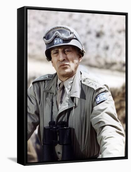 "Patton" by Franklin Schaffner with George C. Scott, 1970 (photo)-null-Framed Stretched Canvas