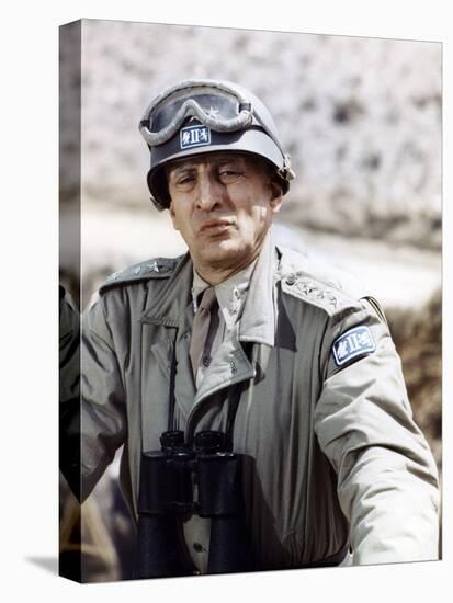 "Patton" by Franklin Schaffner with George C. Scott, 1970 (photo)-null-Stretched Canvas