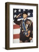 "Patton" by Franklin Schaffner with George C. Scott, 1970 (photo)-null-Framed Photo