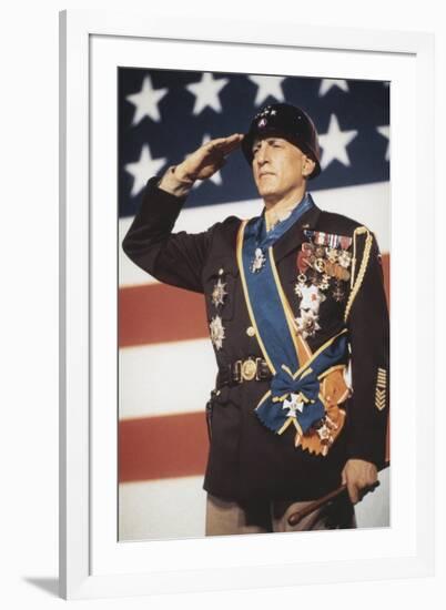 "Patton" by Franklin Schaffner with George C. Scott, 1970 (photo)-null-Framed Photo