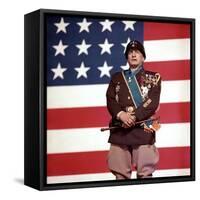 "Patton" by Franklin Schaffner with George C. Scott, 1970 (photo)-null-Framed Stretched Canvas