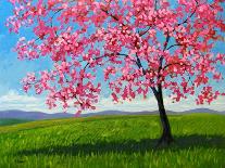 Lone Pink Blossom Tree-Patty Baker-Art Print