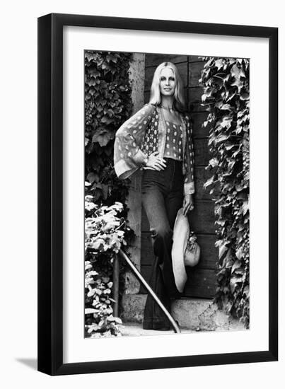 Patty Pravo in Sirmione-null-Framed Giclee Print