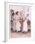 Patty Ushers in the Sisters, Willoughby and Miss Henrietta-Hugh Thomson-Framed Giclee Print