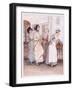 Patty Ushers in the Sisters, Willoughby and Miss Henrietta-Hugh Thomson-Framed Giclee Print