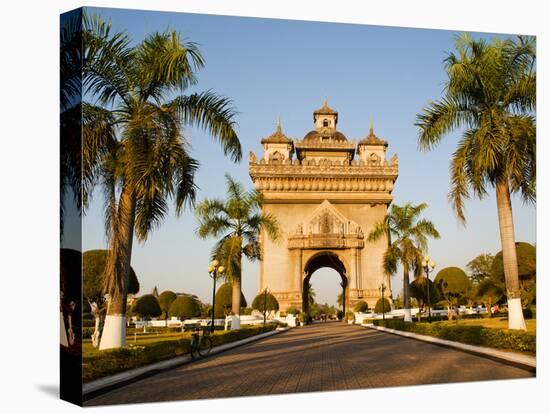 Patuxai, (Victory Gate), a Replica of Arc de Triomphe, Vientiane, Laos, Indochina, Southeast Asia-Matthew Williams-Ellis-Stretched Canvas