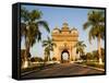 Patuxai, (Victory Gate), a Replica of Arc de Triomphe, Vientiane, Laos, Indochina, Southeast Asia-Matthew Williams-Ellis-Framed Stretched Canvas