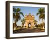 Patuxai, (Victory Gate), a Replica of Arc de Triomphe, Vientiane, Laos, Indochina, Southeast Asia-Matthew Williams-Ellis-Framed Premium Photographic Print