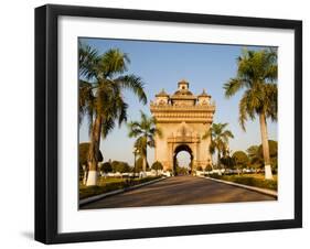 Patuxai, (Victory Gate), a Replica of Arc de Triomphe, Vientiane, Laos, Indochina, Southeast Asia-Matthew Williams-Ellis-Framed Premium Photographic Print