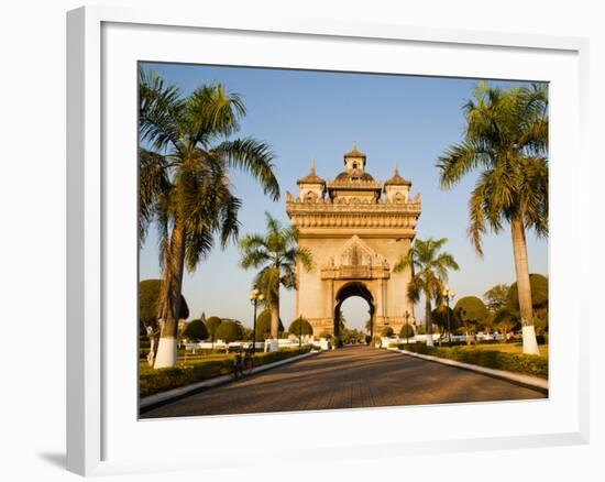 Patuxai, (Victory Gate), a Replica of Arc de Triomphe, Vientiane, Laos, Indochina, Southeast Asia-Matthew Williams-Ellis-Framed Photographic Print