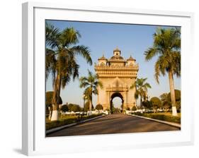 Patuxai, (Victory Gate), a Replica of Arc de Triomphe, Vientiane, Laos, Indochina, Southeast Asia-Matthew Williams-Ellis-Framed Photographic Print