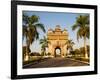 Patuxai, (Victory Gate), a Replica of Arc de Triomphe, Vientiane, Laos, Indochina, Southeast Asia-Matthew Williams-Ellis-Framed Photographic Print