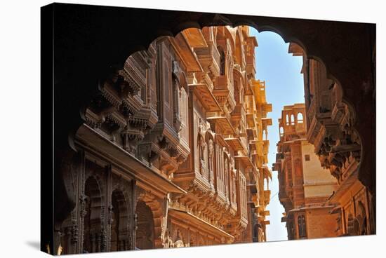 Patwa Havelis, Renowned Private Mansion in Jaisalmer, Rajasthan, India, Asia-Godong-Stretched Canvas