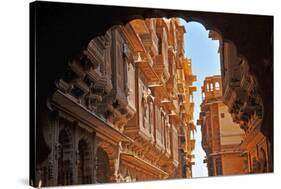 Patwa Havelis, Renowned Private Mansion in Jaisalmer, Rajasthan, India, Asia-Godong-Stretched Canvas