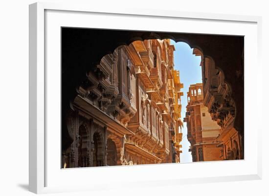 Patwa Havelis, Renowned Private Mansion in Jaisalmer, Rajasthan, India, Asia-Godong-Framed Photographic Print