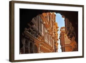 Patwa Havelis, Renowned Private Mansion in Jaisalmer, Rajasthan, India, Asia-Godong-Framed Photographic Print