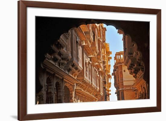 Patwa Havelis, Renowned Private Mansion in Jaisalmer, Rajasthan, India, Asia-Godong-Framed Photographic Print